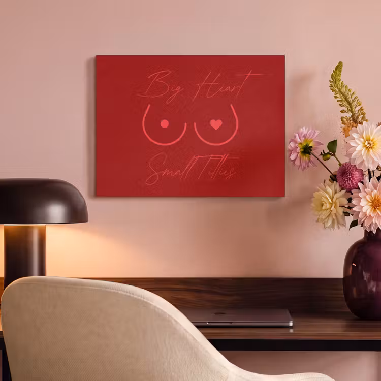 Acoustic Felt - big heart small titties - Heart - Red — 4