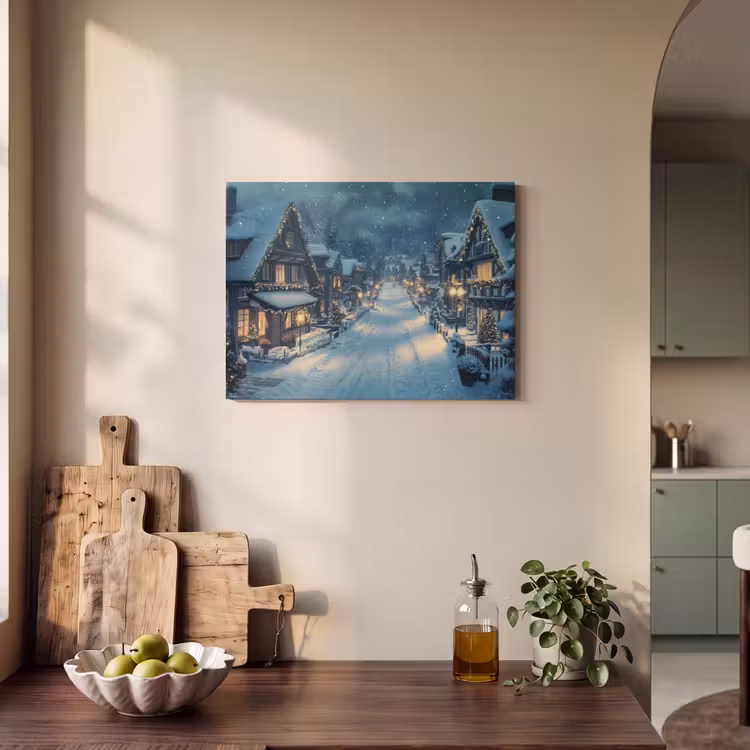 Acoustic Felt - Christmas Village - Christmas - Snow - Winter — 3