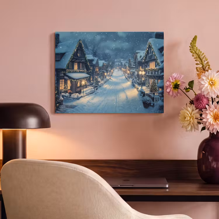 Acoustic Felt - Christmas Village - Christmas - Snow - Winter — 4