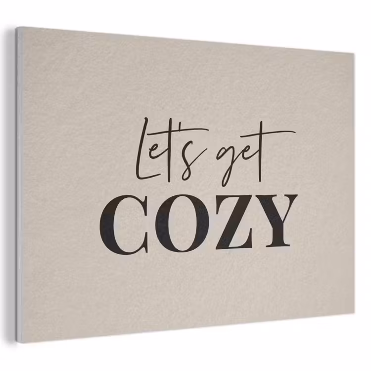 Acoustic Felt - Beige - Winter - Quote - Cozy — 1
