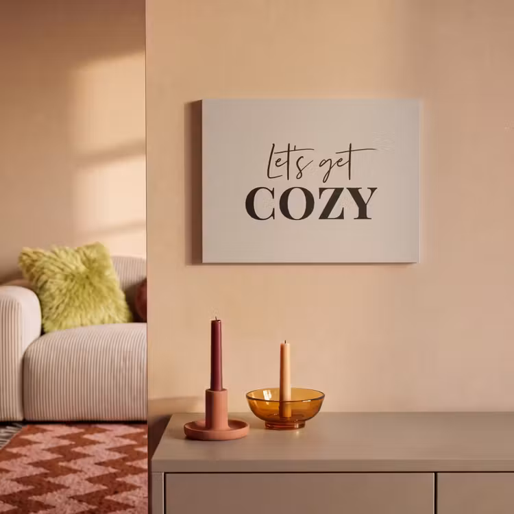 Acoustic Felt - Beige - Winter - Quote - Cozy — 2