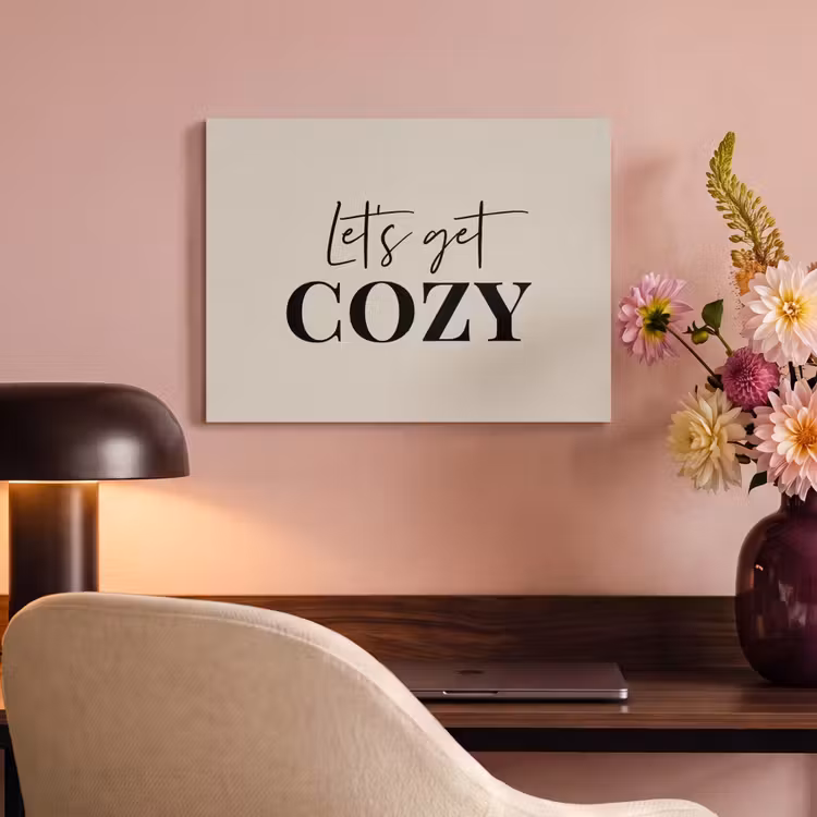 Acoustic Felt - Beige - Winter - Quote - Cozy — 4