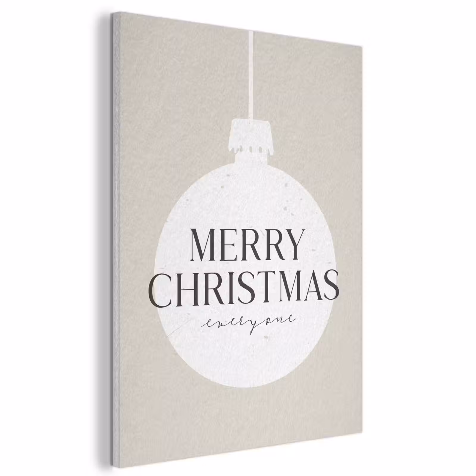 Acoustic Felt - Christmas - baubles - Japandi - White baubles — 1