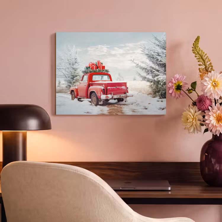 Acoustic Felt - Car - Red - Gifts - Winter - Snow - Christmas — 4