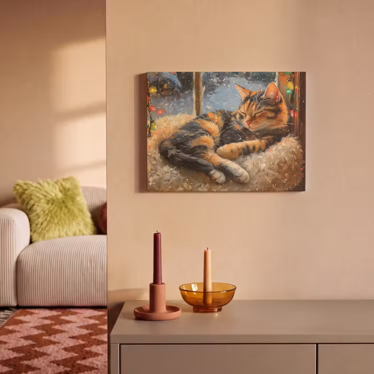 Acoustic Felt - Cat - Christmas - Winter - Animal — 2