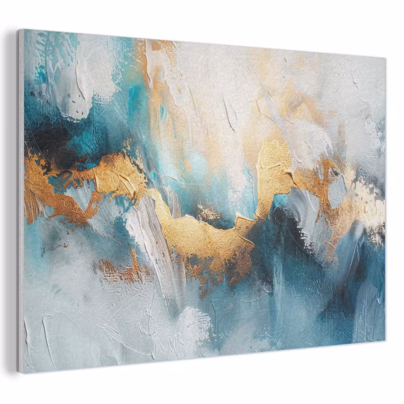 Acoustic Felt - Abstract - Art - Gold - Blue — 1