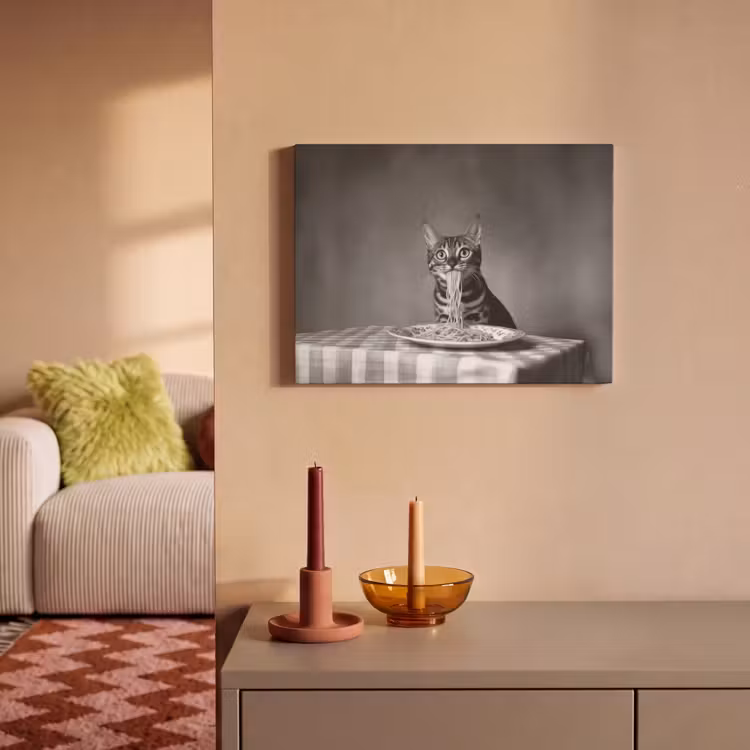 Acoustic Felt - Bengal - Cat - Tablecloth - Black - White - Animal — 2