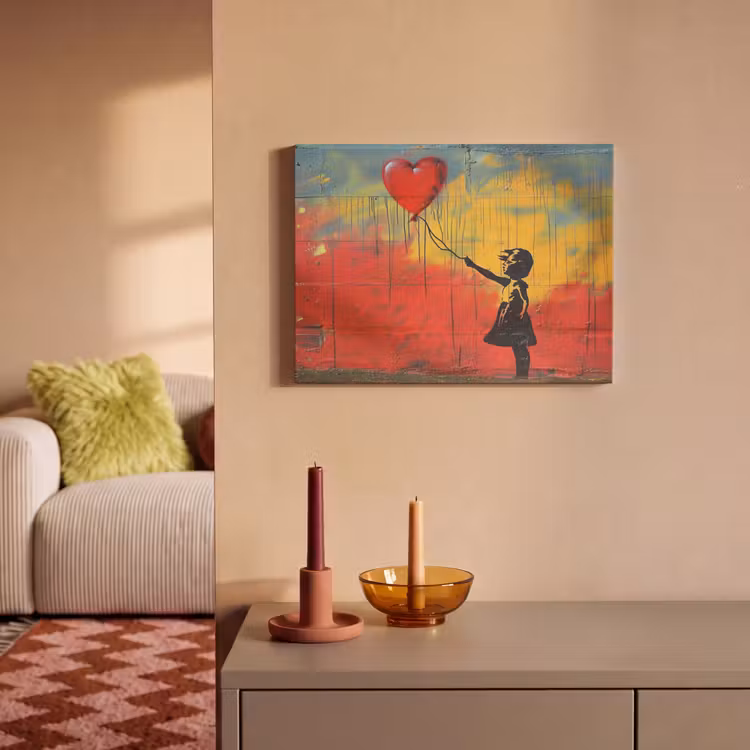 Acoustic Felt - Banksy - Art - Graffiti - Girl - Street art — 2