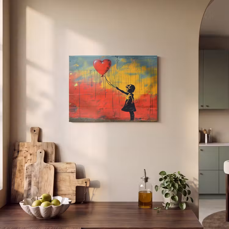 Acoustic Felt - Banksy - Art - Graffiti - Girl - Street art — 3