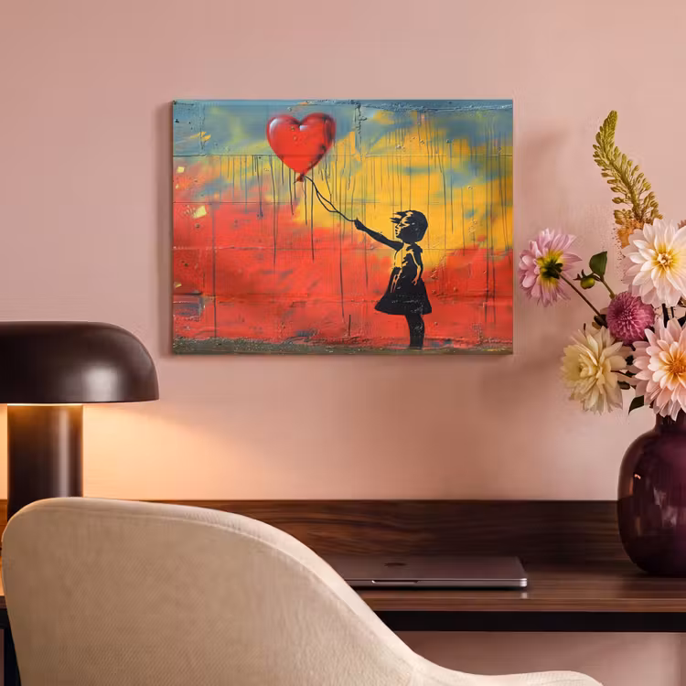 Acoustic Felt - Banksy - Art - Graffiti - Girl - Street art — 4