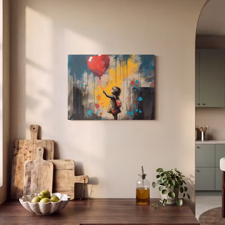 Acoustic Felt - Girl - Balloon - Heart - Graffiti — 3