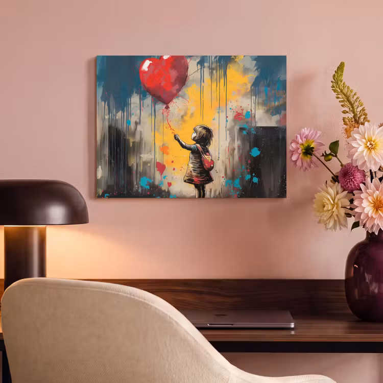 Acoustic Felt - Girl - Balloon - Heart - Graffiti — 4