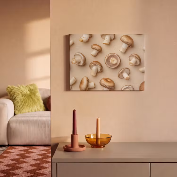 Acoustic Felt - Chestnut Mushrooms - Beige — 2