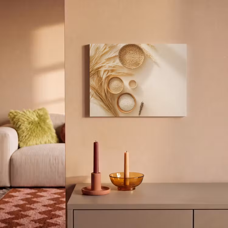 Acoustic Felt - Cereal - Wood - Bowl - Beige — 2