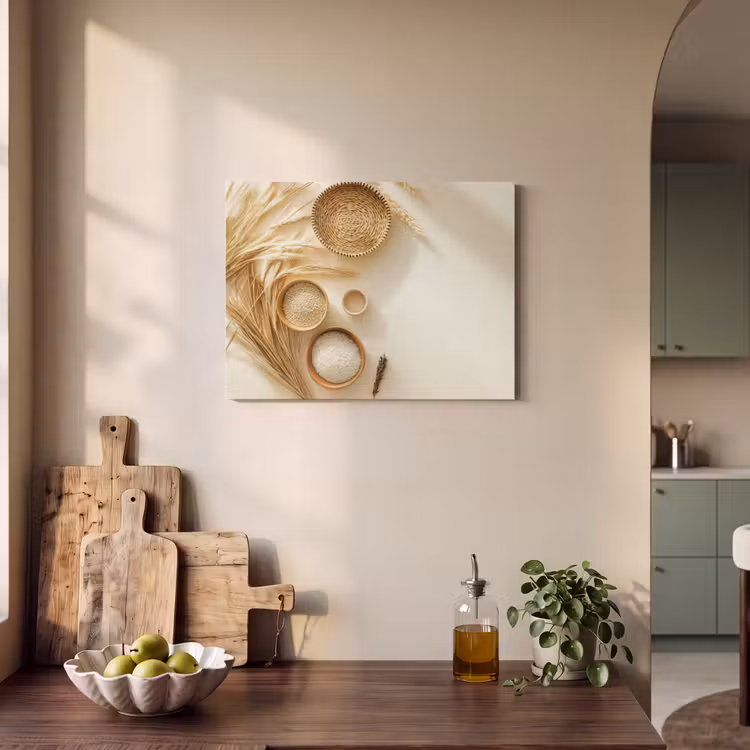 Acoustic Felt - Cereal - Wood - Bowl - Beige — 3