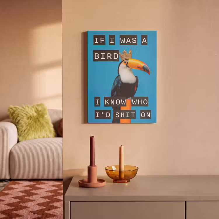 Acoustic Felt - Bird - Toucan - Blue - Quotes — 2