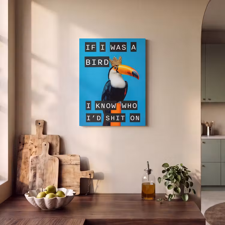 Acoustic Felt - Bird - Toucan - Blue - Quotes — 3
