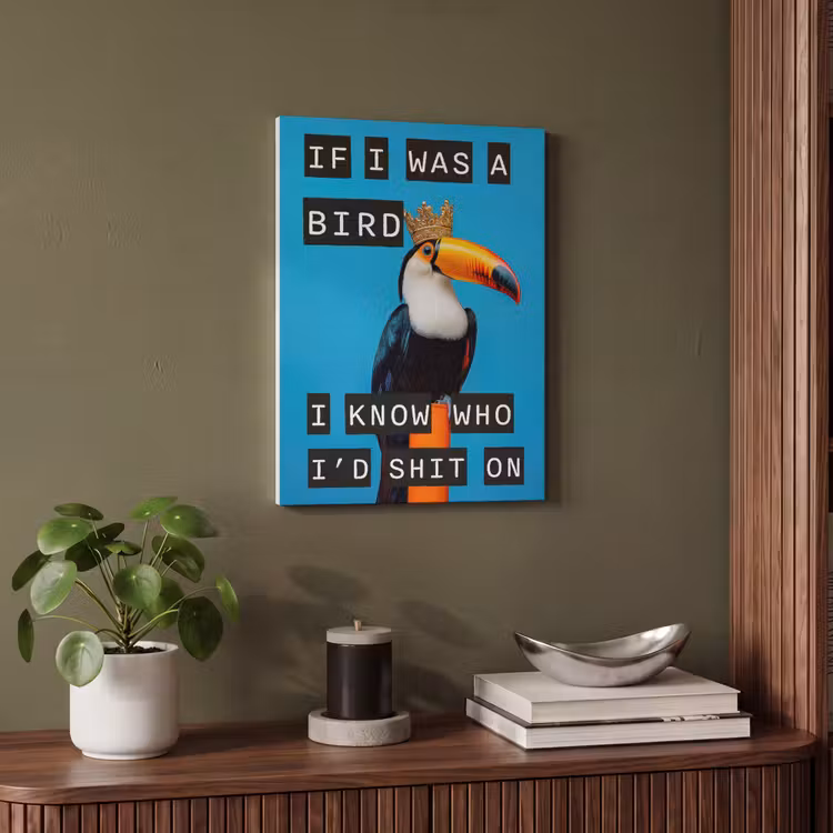 Acoustic Felt - Bird - Toucan - Blue - Quotes — 4