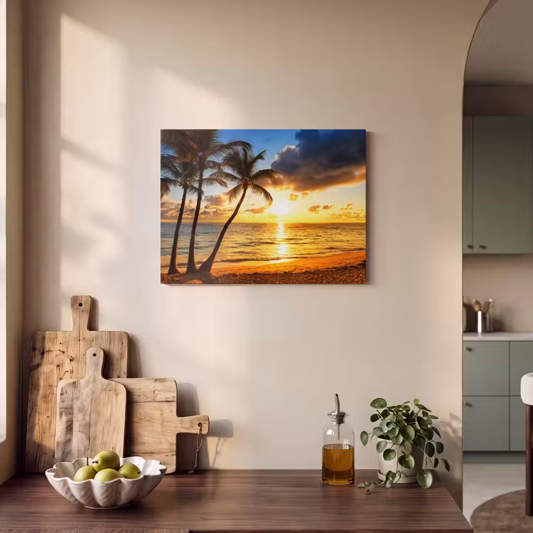 Acoustic Felt - Beach - Horizon - Sunset - Palm tree - Sea — 3