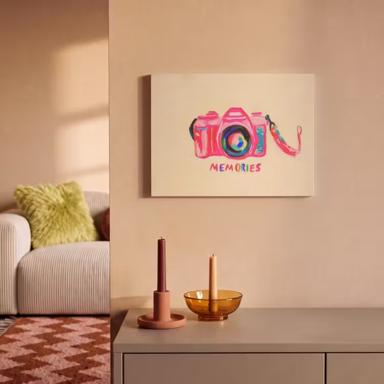 Acoustic Felt - Camera - Memories - Pink - Painted — 2