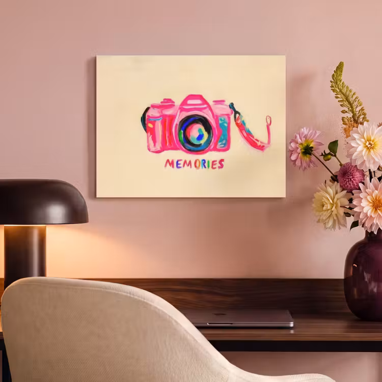 Acoustic Felt - Camera - Memories - Pink - Painted — 4