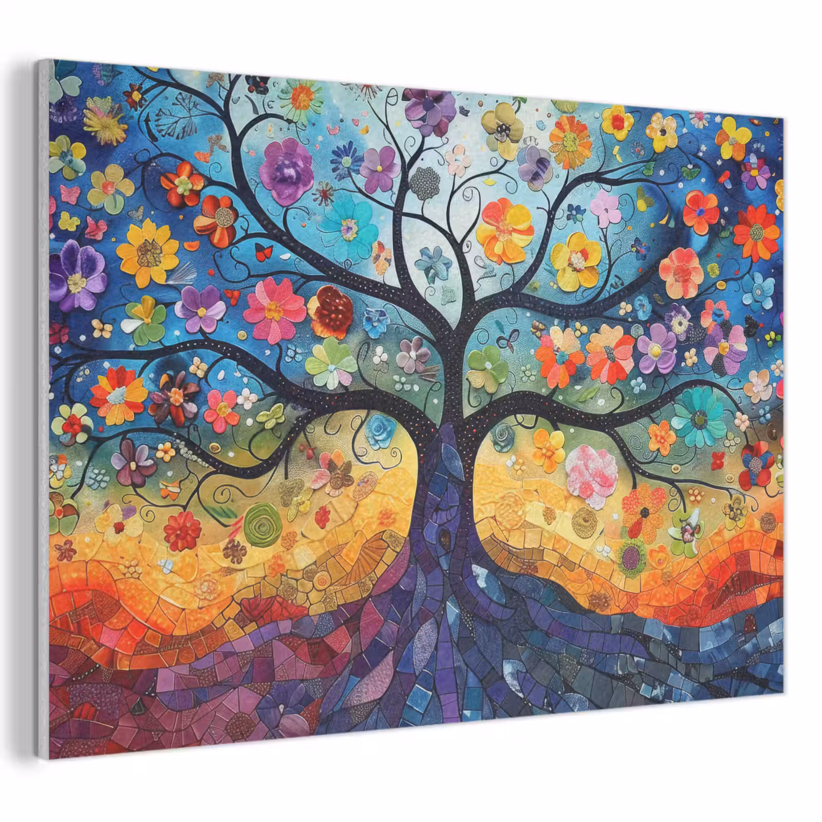 Acoustic Felt - Art - Tree of Life - Flowers - Hippie — 1
