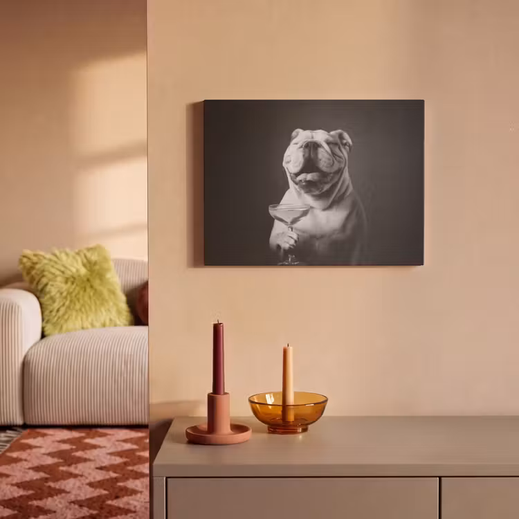 Acoustic Felt - Bulldog - Dog - Glass — 2