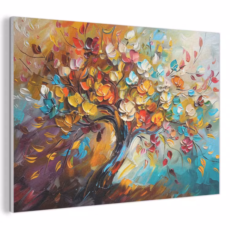 Acoustic Felt - Tree - Abstract - Colorful - Flowers — 1
