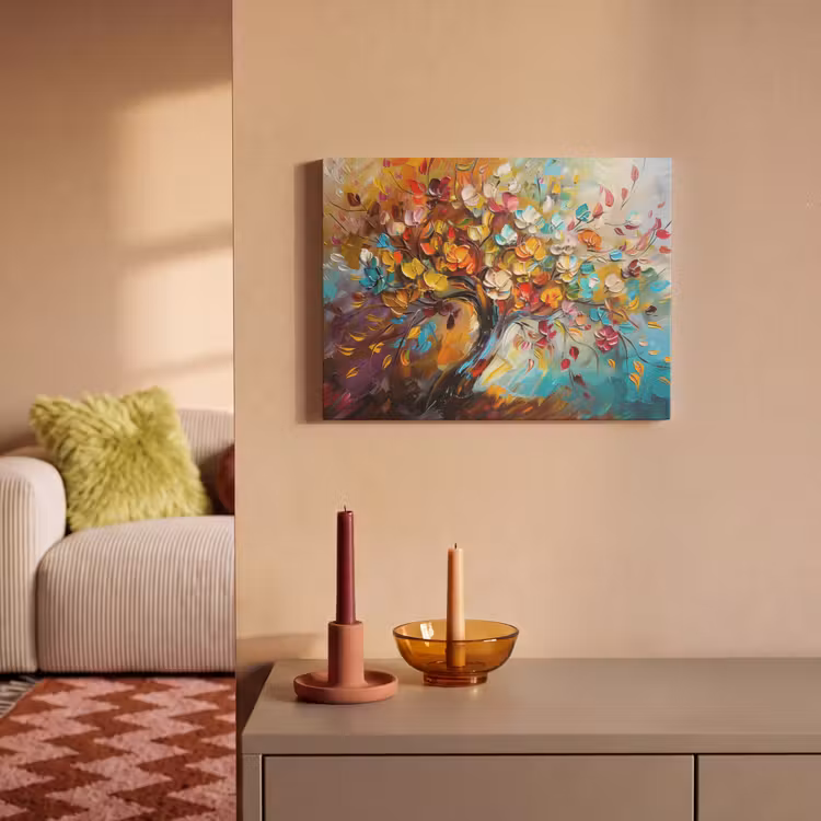 Acoustic Felt - Tree - Abstract - Colorful - Flowers — 2