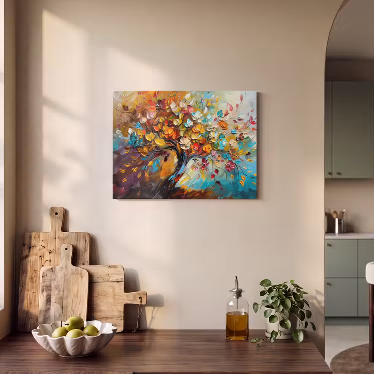 Acoustic Felt - Tree - Abstract - Colorful - Flowers — 3