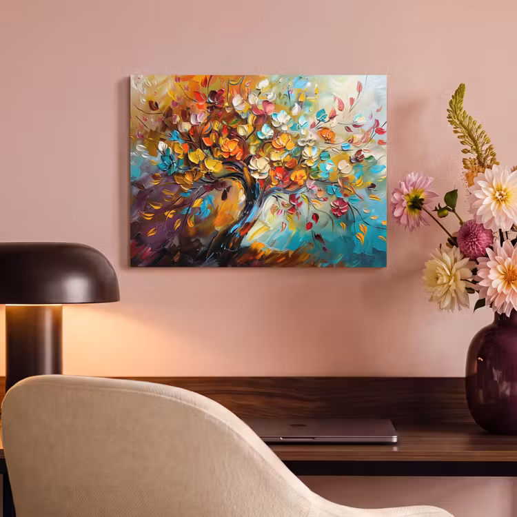 Acoustic Felt - Tree - Abstract - Colorful - Flowers — 4