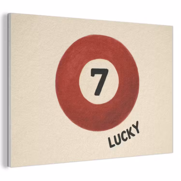 Acoustic Felt - Circle - Seven - Lucky - Red — 1