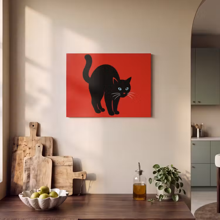 Acoustic Felt - Cat - Black - Tail — 3