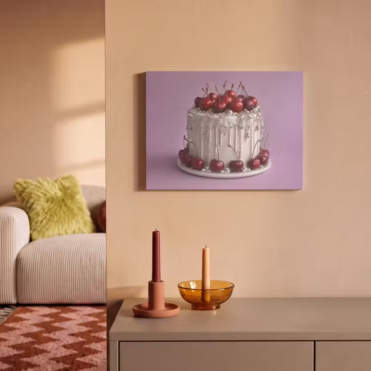 Acoustic Felt - Cake - Cherries - Jewels - Red — 2
