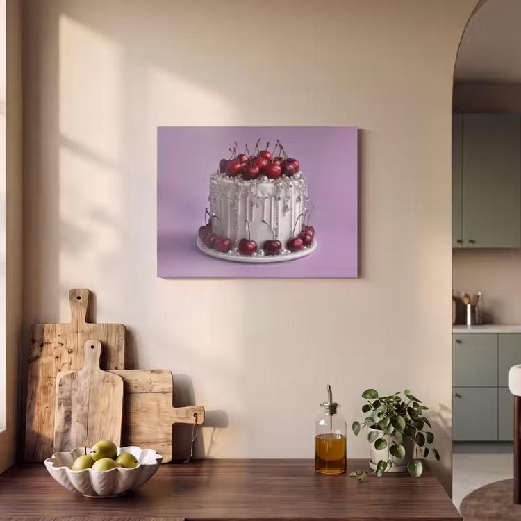 Acoustic Felt - Cake - Cherries - Jewels - Red — 3
