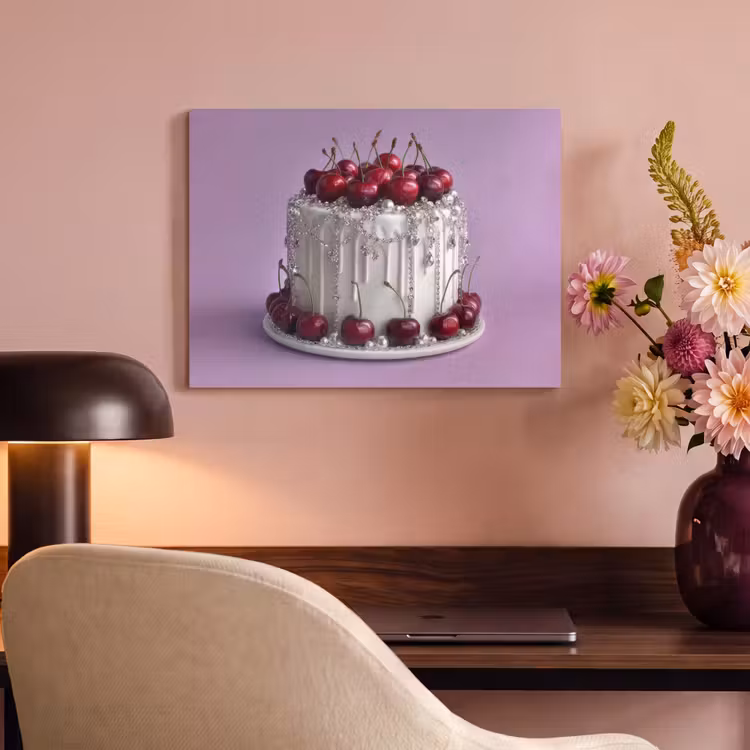 Acoustic Felt - Cake - Cherries - Jewels - Red — 4