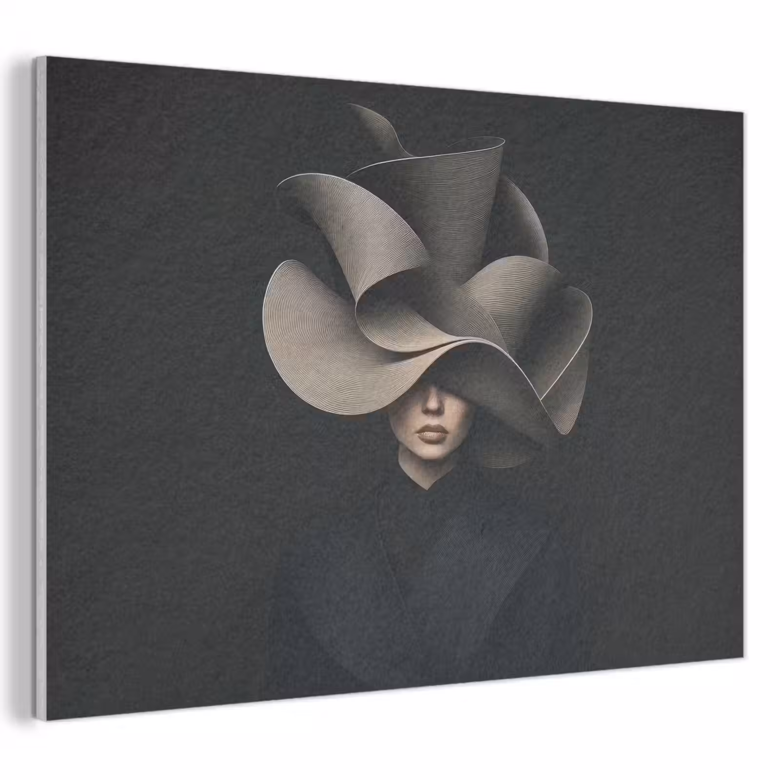 Acoustic Felt - Black - Hat - Woman — 1