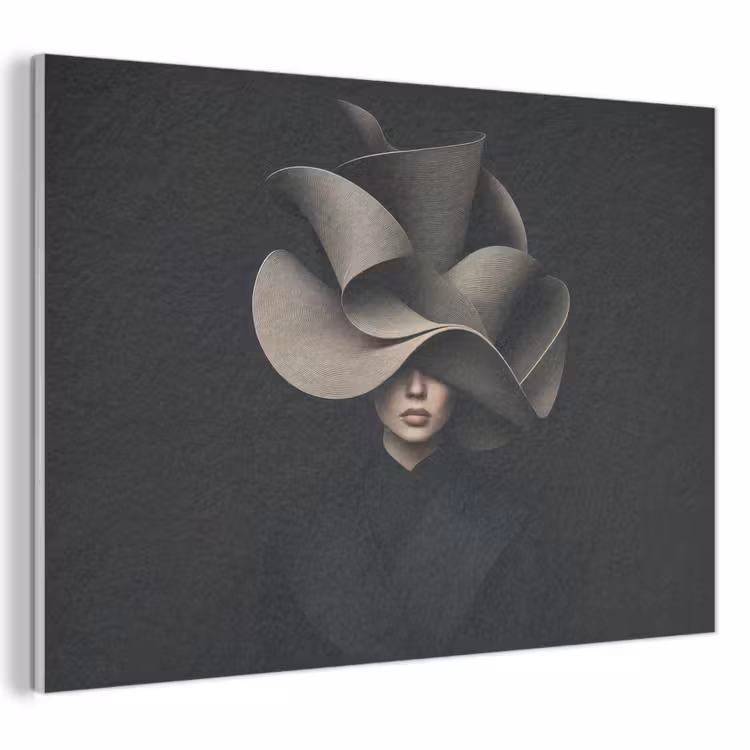Acoustic Felt - Black - Hat - Woman — 1