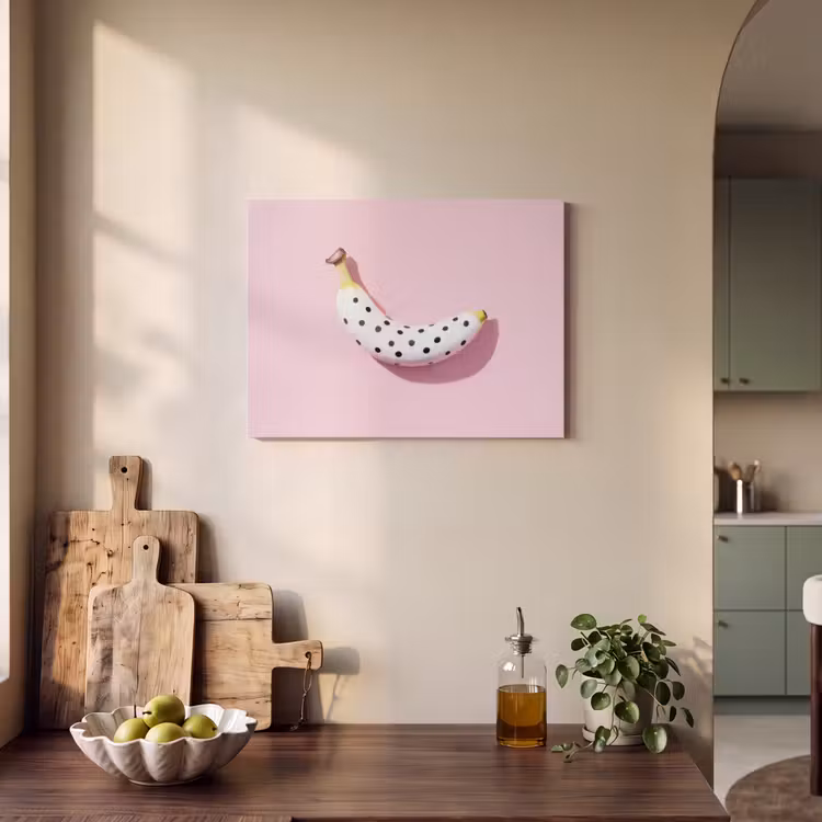 Acoustic Felt - Banana - Dots - pink — 3