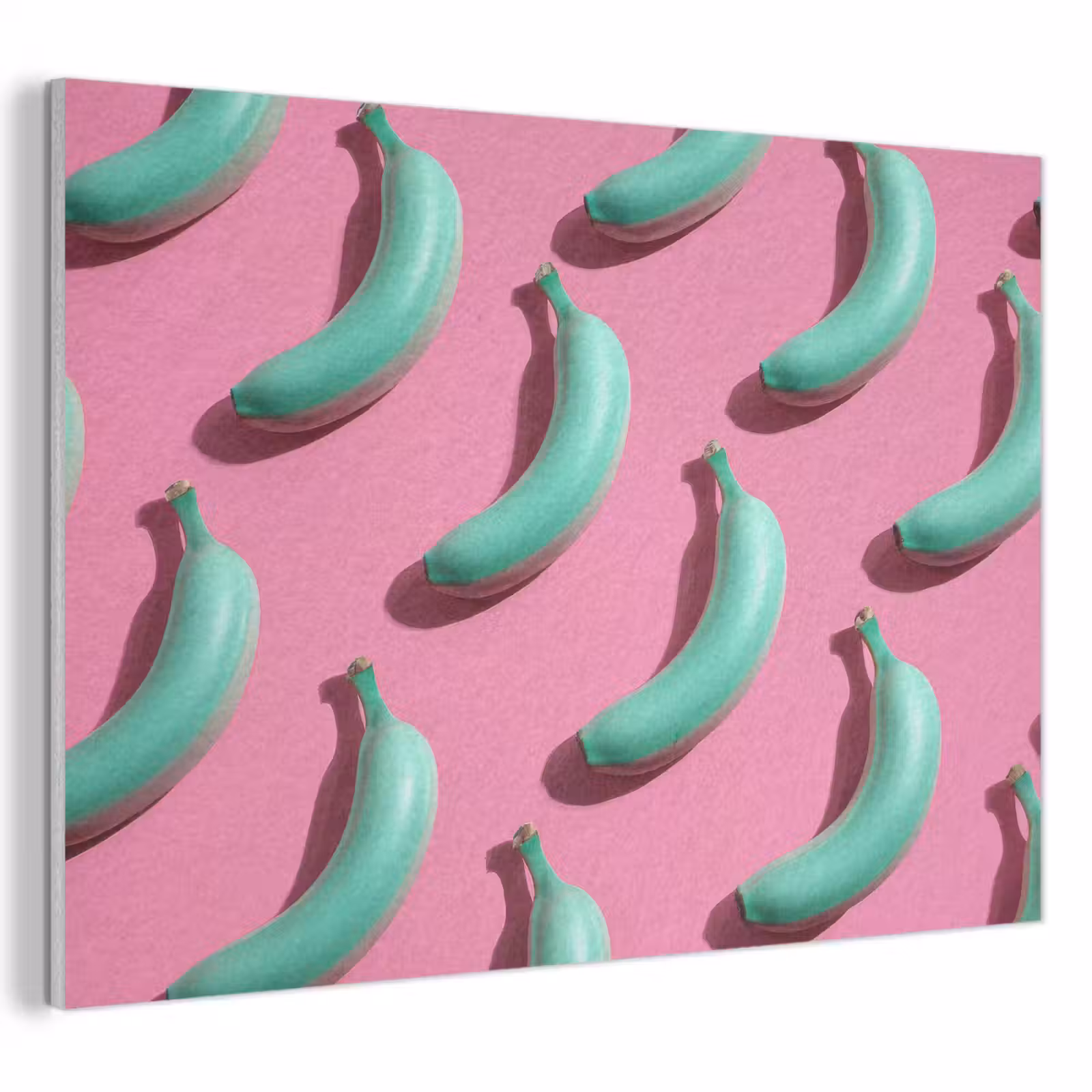 Acoustic Felt - Bananas - Pattern - Blue - Pink — 1