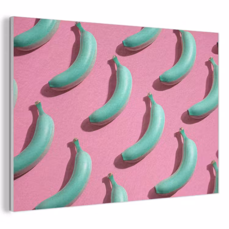Acoustic Felt - Bananas - Pattern - Blue - Pink — 1