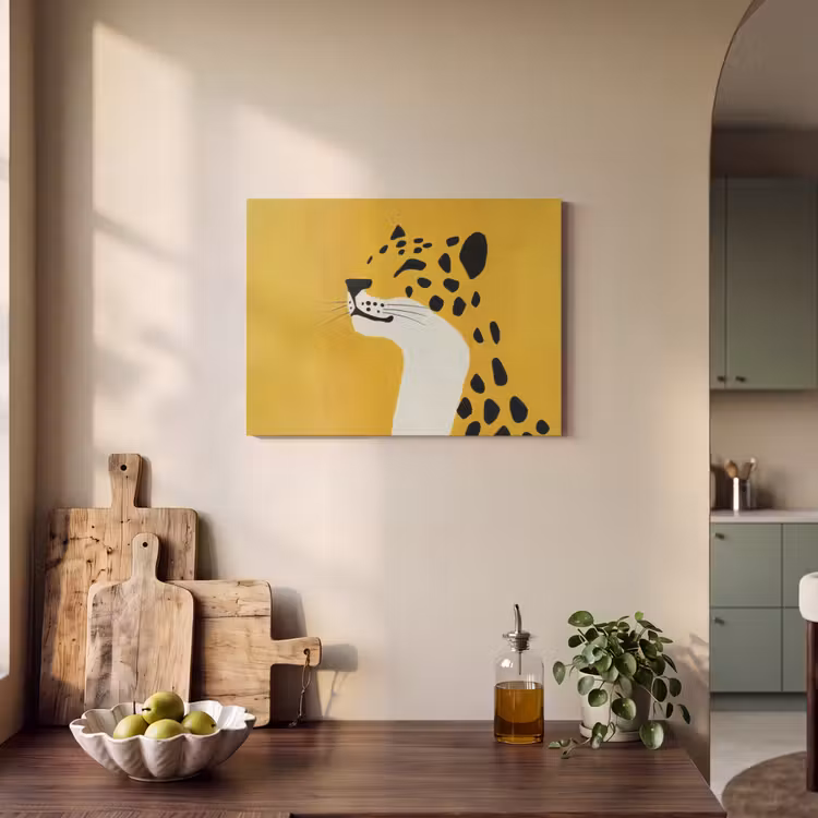 Acoustic Felt - Cheetah - Illustration - Yellow — 3