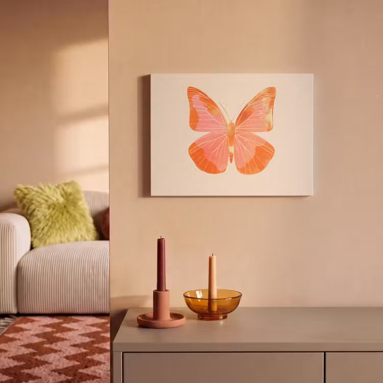 Acoustic Felt - Butterfly - Minimalist - Pink — 2