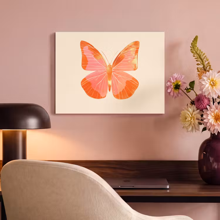 Acoustic Felt - Butterfly - Minimalist - Pink — 4