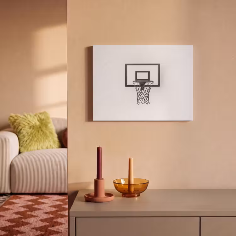 Acoustic Felt - Basketball Board - Minimalist - Black — 2