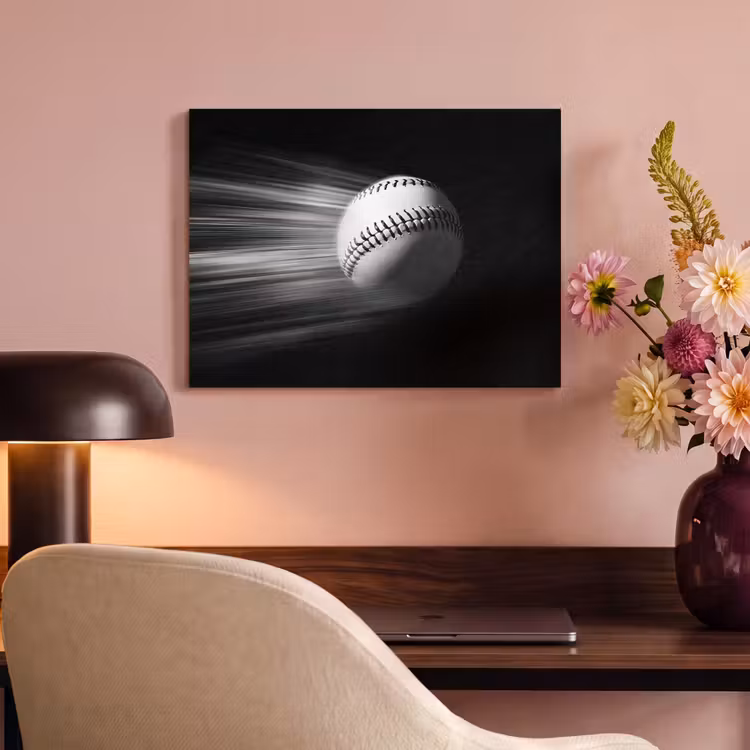 Acoustic Felt - Baseball - White - Flies — 4