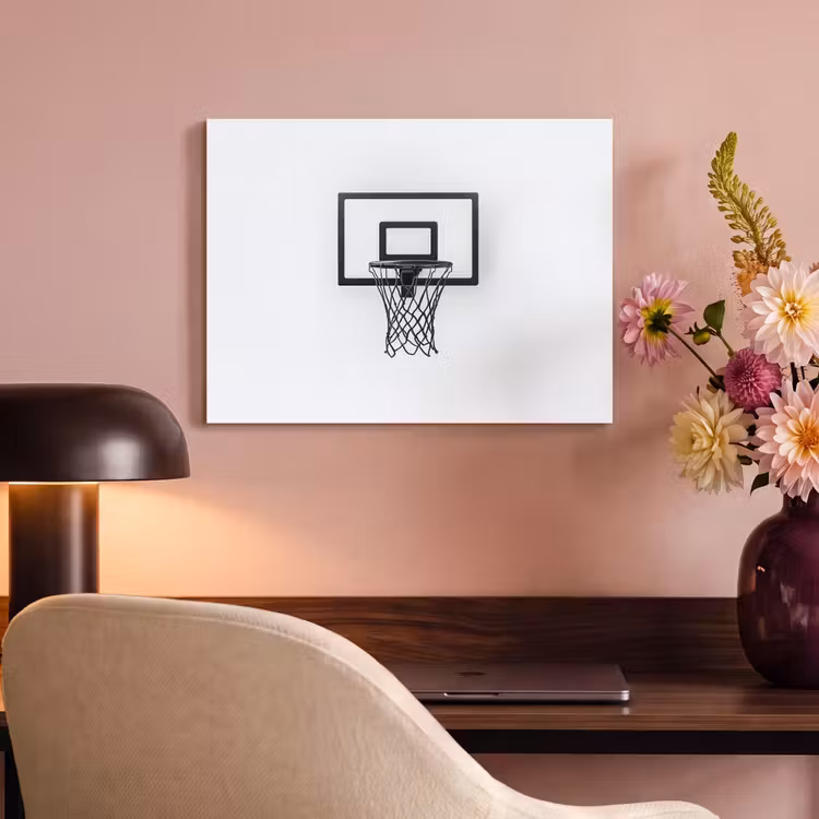 Acoustic Felt - Basketball Board - Minimalist - Black — 4