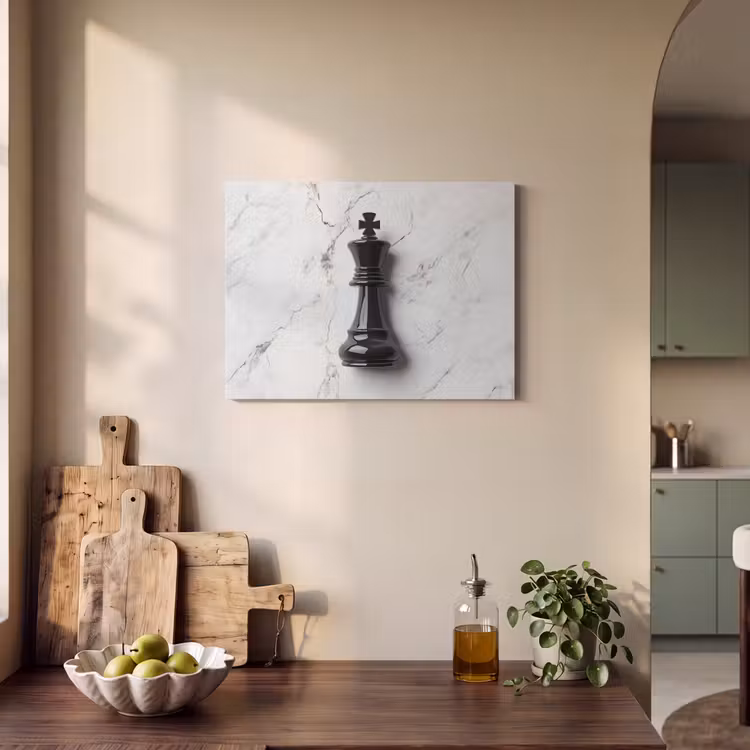Acoustic Felt - Chess piece - King - Black - Marble — 3