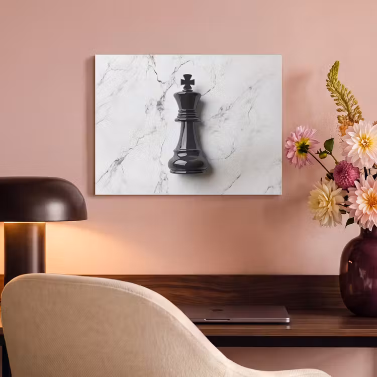 Acoustic Felt - Chess piece - King - Black - Marble — 4
