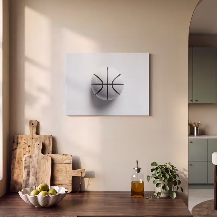 Acoustic Felt - Basketball - White - Shade - Lines — 3